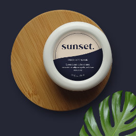 Modern Logo-Produktkennzeichnung Runder Aufkleber