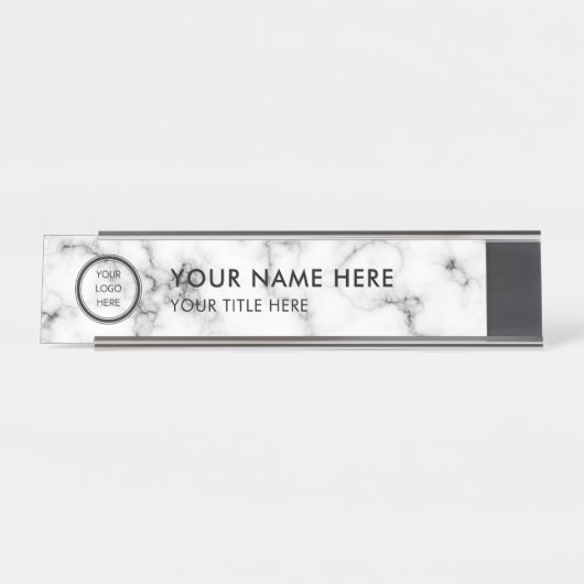 Modern Logo Professional Business Name Plate Schreibtischnamensplakette (Vorderseite )