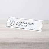 Modern Logo Professional Business Name Plate Schreibtischnamensplakette (Vorderseite )