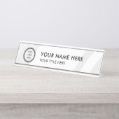 Modern Logo Professional Business Name Plate Schreibtischnamensplakette (Vorderseite )
