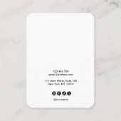 Modern Logo Schmuck Halskette Ohrring-Display Visitenkarte (Rückseite)