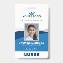 Modern Logo Template Mitarbeiter Foto Name Nurse I