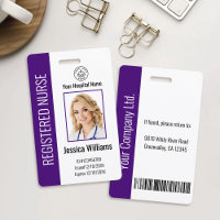 Modern Logo Template Mitarbeiter Foto Name Nurse I