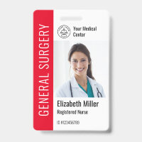 Modern Logo Template Mitarbeiter Foto Name Nurse I