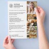 Modern Logo White Event Planner Werbung Flyer (Hand)