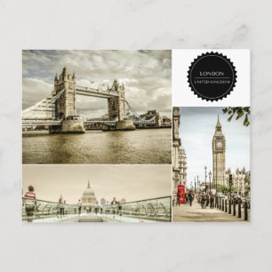 Modern London Postcard Postkarte