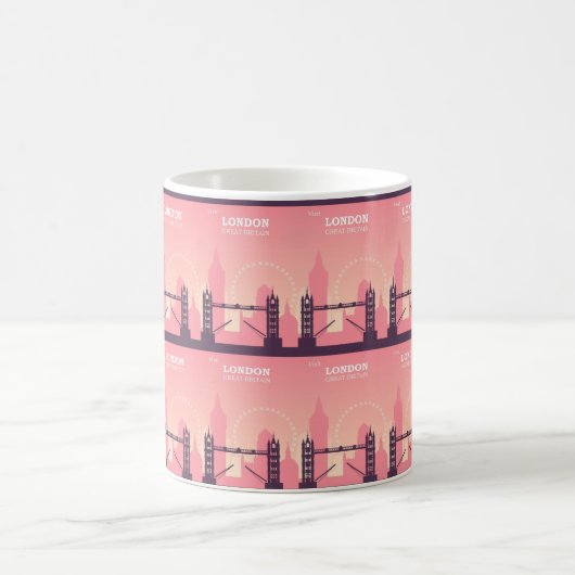 Modern London Skyline Art Kaffeetasse (Mittel)