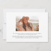 Modern Look Whos Graduated Photo Ankündigung (Rückseite)