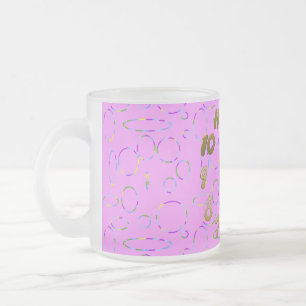 Modern Loops auf der rosa Magenta Tasse