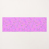 Modern Loops auf Pink Magenta Yoga Mat Yogamatte (Rückseite (Horizontal))