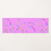 Modern Loops auf Pink Magenta Yoga Mat Yogamatte (Vorderseite (Horizontal))