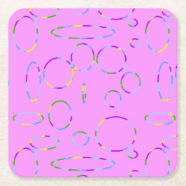 Modern Loops Pink Magenta Paper Untersetzer