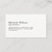 Modern Lotus Blume Yoga Pose Visitenkarte (Rückseite)