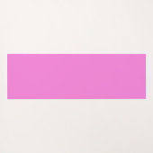 Modern Lotus Monogram Pink Pastellgrün Muster Yogamatte (Rückseite (Horizontal))