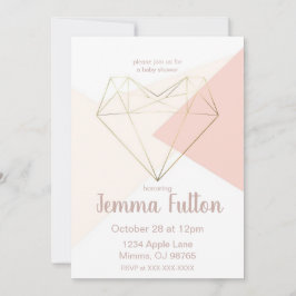 Modern Love Baby Shower Invitation – Abstract Einladung
