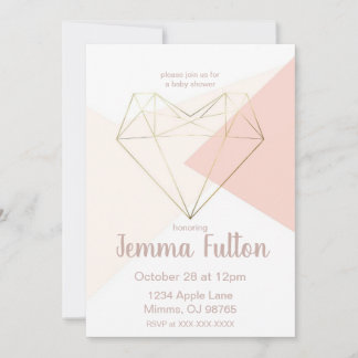Modern Love Baby Shower Invitation – Abstract Einladung