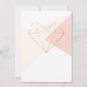 Modern Love Baby Shower Invitation – Abstract Einladung (Rückseite)