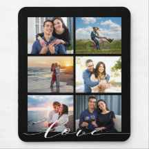 Modern Love Calligraphy Photo Collage