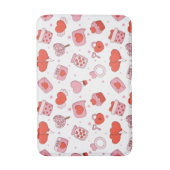 Modern Love Design Happy Valentine’s Day Red Heart Badematte (Vorderseite Vertikal)