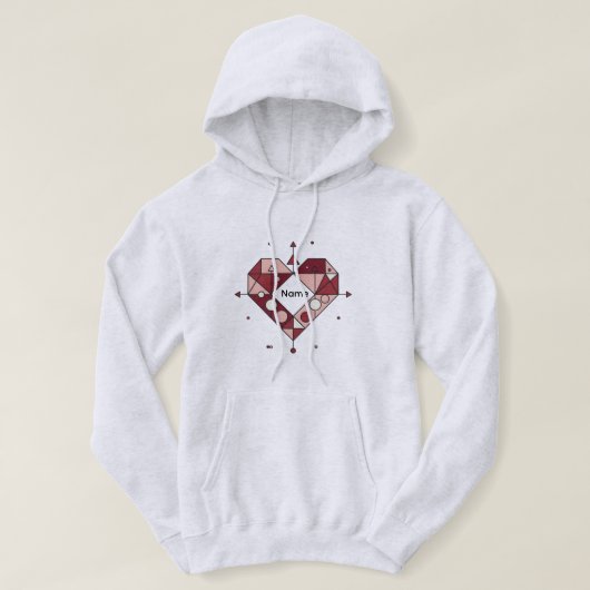 Modern Love Geometry Hoodie (Design vorne)