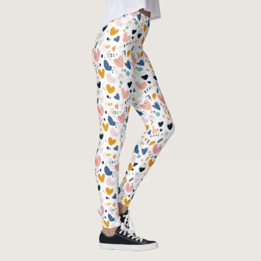 Modern Love & Hearts: Valentinstag Leggings (Rechts)