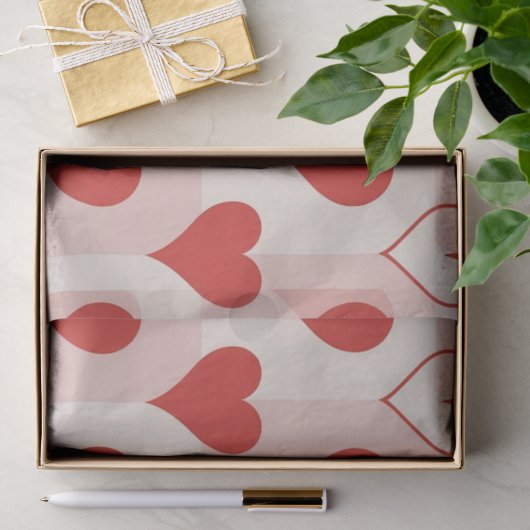 Modern Love Muster Taschentücher Seidenpapier (Geschenk)