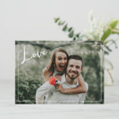 Modern Love Photo Feiertagskarte (Stehend Vorderseite)