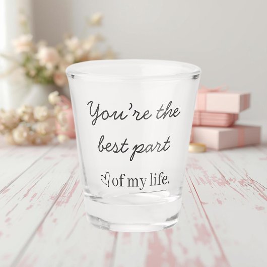 Modern Love Quote Shot Glass Schnapsglas