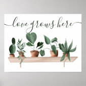 Modern love Quote Watercolor Illustration Poster (Vorne)