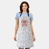 Modern Love Text Sketch Heart Kitchen Apron Schürze (Getragen)