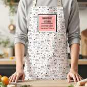 Modern Love Text Sketch Heart Kitchen Apron Schürze