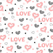 Modern Love Text Sketch Heart Wedding Table Runner Großer Tischläufer