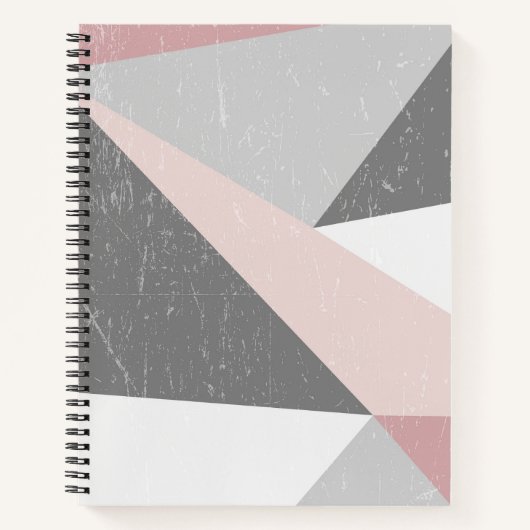 Modern Low-Poly Bullet Journal / Lined Notebook Notizblock (Vorderseite)