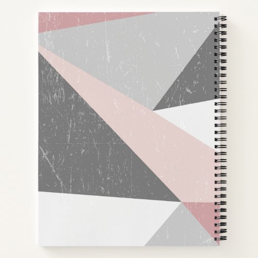 Modern Low-Poly Bullet Journal / Lined Notebook Notizblock (Rückseite)