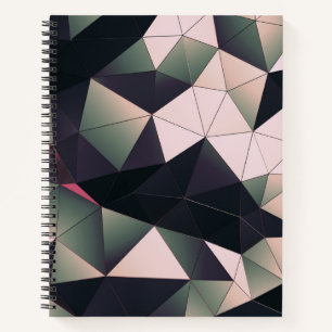 Modern Low-Poly Bullet Journal / Lined Notebook Notizblock