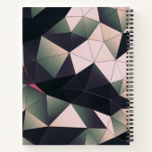 Modern Low-Poly Bullet Journal / Lined Notebook Notizblock (Rückseite)