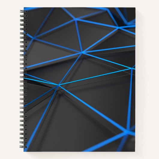 Modern Low-Poly Bullet Journal / Lined Notebook Notizblock (Vorderseite)