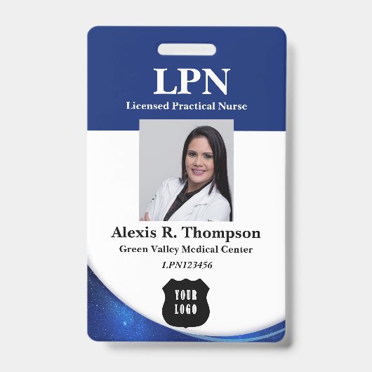 Modern LPN Badge Ausweis (Vorderseite)