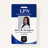 Modern LPN Badge Ausweis (Vorderseite)