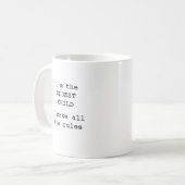 Modern lustige Typografie älteste Kind Kaffeetasse (Vorderseite Links)
