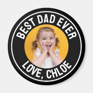 Modern Lustiger Bester Vater Aller Zeiten Foto Magnet