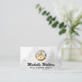 Modern Lux Real Anwesen Property Logo Visitenkarte (Stehend Vorderseite)