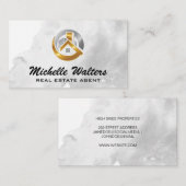 Modern Lux Real Anwesen Property Logo Visitenkarte (Vorne/Hinten)