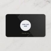 Modern Luxe Calling Card - Benutzerdefiniertes Log Telefonnummerkarte (Vorderseite)