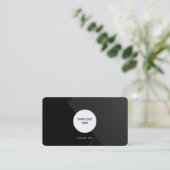 Modern Luxe Calling Card - Benutzerdefiniertes Log Telefonnummerkarte (Stehend Vorderseite)