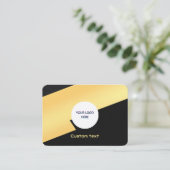 Modern Luxe Calling Card - Benutzerdefiniertes Log Visitenkarte (Stehend Vorderseite)