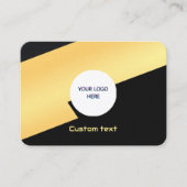 Modern Luxe Calling Card - Benutzerdefiniertes Log Visitenkarte (Vorderseite)