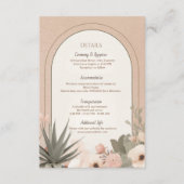 Modern Luxury Botanical Elegant Wedding Begleitkarte (Vorderseite)