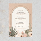 Modern Luxury Botanical Elegant Wedding Begleitkarte