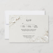 Modern Luxury Elegant Floral Wedding RSVP Karte (Vorderseite)